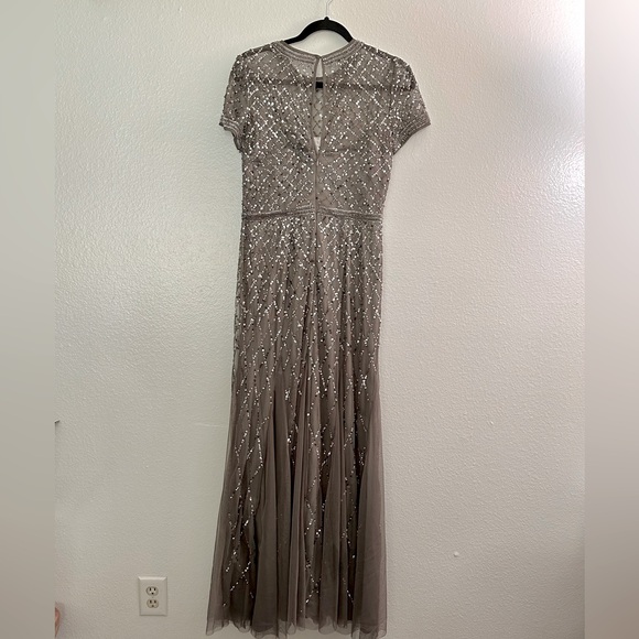 Adrianna Papell Beaded Mesh Gown Mother of the bride dress - Picture 4 of 16